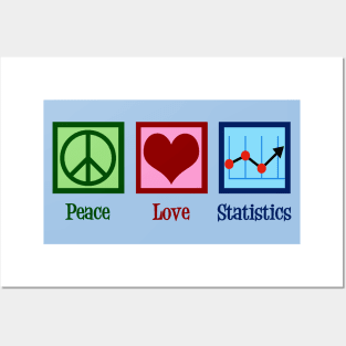 Peace Love Statistics Posters and Art